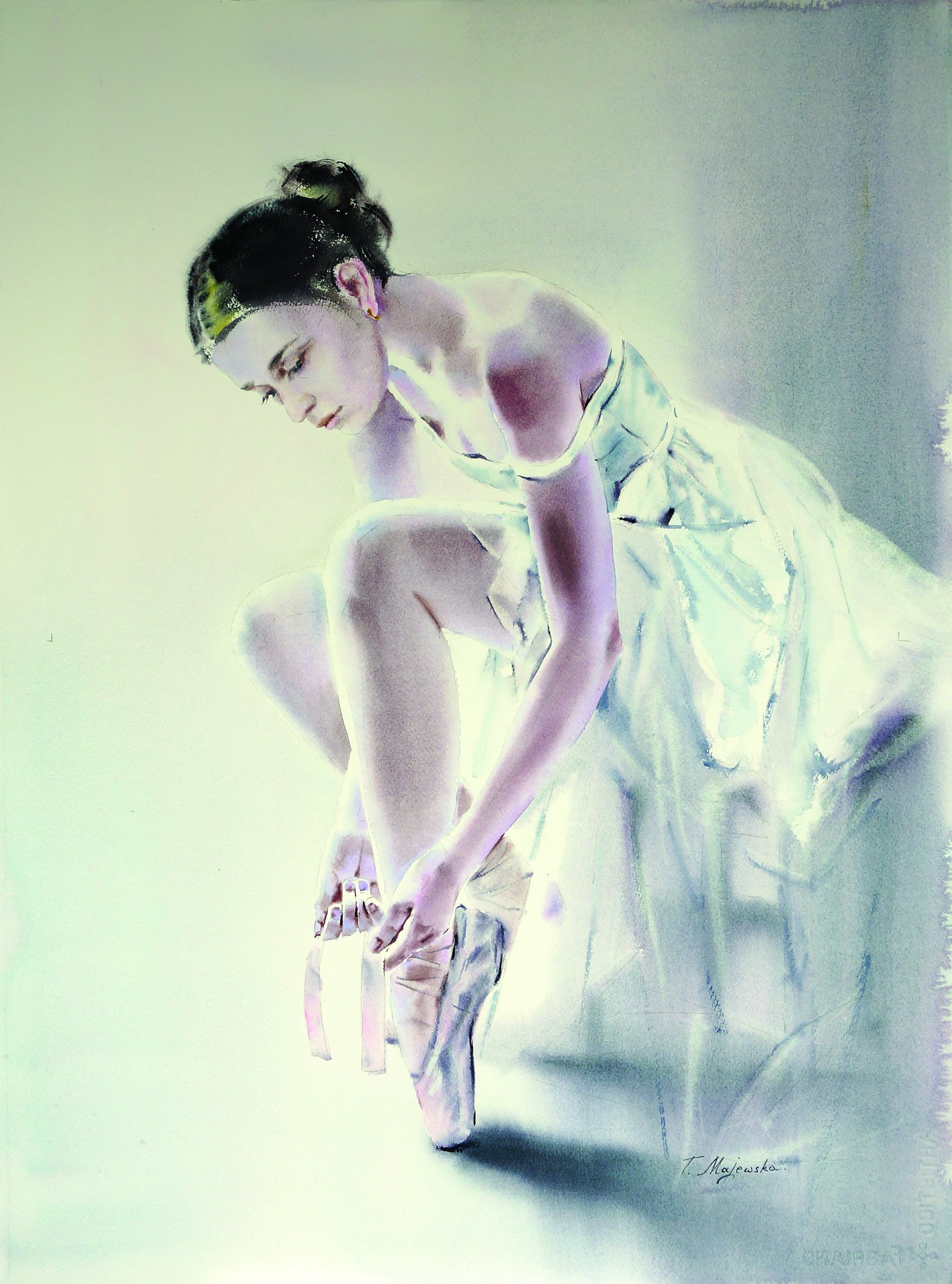 baletnica Tatiana Majewska akwarela